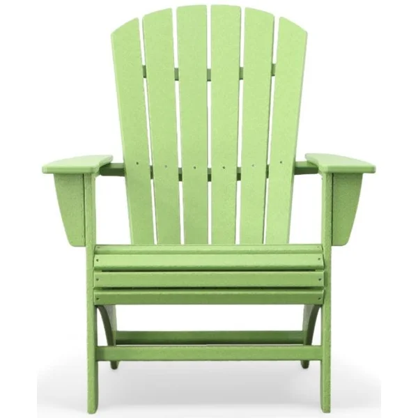 Nautical Curveback Adirondack Chair - Lime