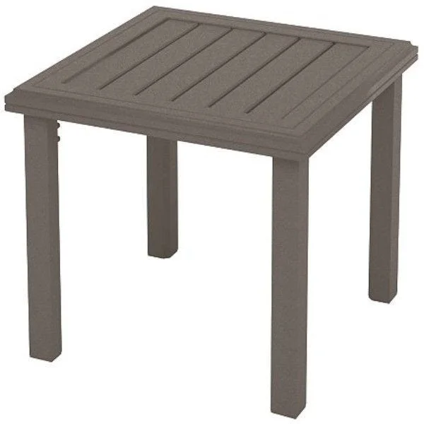 Amici 24" Square End Table - Graphite