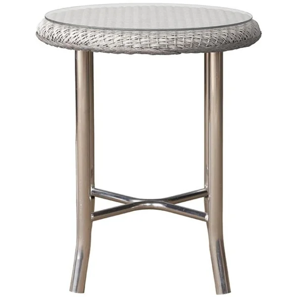 Weekend Retreat Round End Table - White