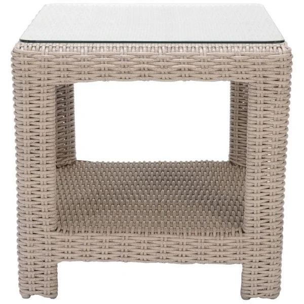 Savannah Square End Table with Shelf