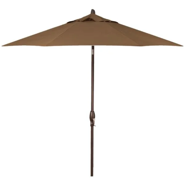 Auto Tilt 9’ Umbrella - Mocha / Bronze