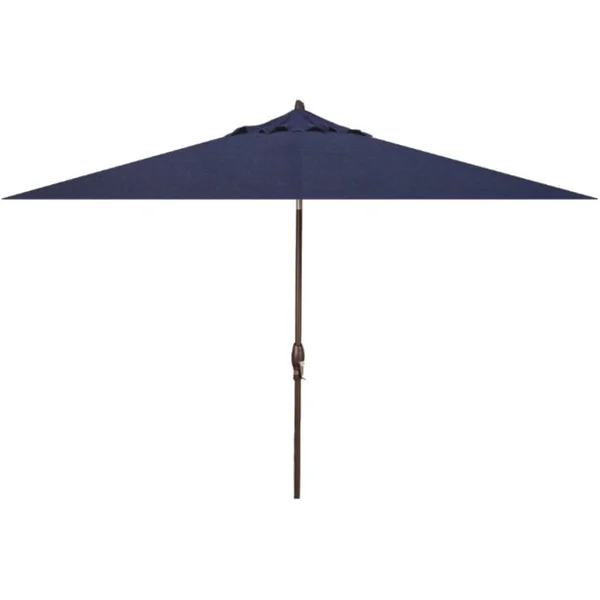 Auto Tilt 6.5’ x 10’ Umbrella - Navy / Bronze