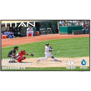 Titan S100 Series 85 Inch Partial Sun 4K QLED BackLit Edge Smart Outdoor TV w/ Built-In Alexa - BQG-S100-QLED-085-010