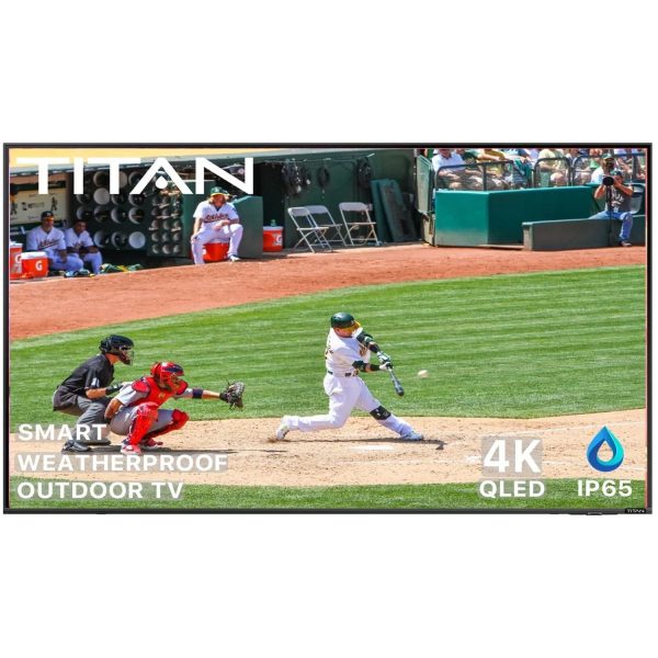 Titan S100 Series 85 Inch Partial Sun 4K QLED BackLit Edge Smart Outdoor TV w/ Built-In Alexa - BQG-S100-QLED-085-010