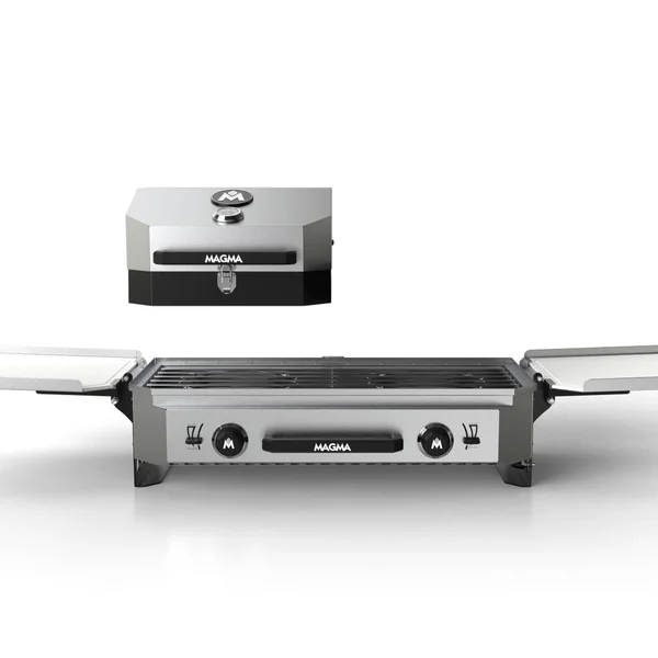 Magma Crossover Double Burner Camping Stove With Grill Top