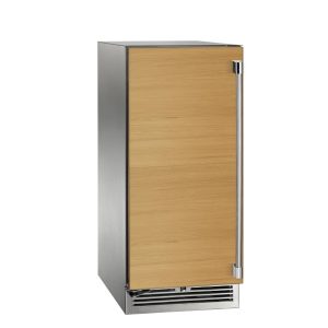 Perlick 15-Inch Signature Series Marine & Coastal Series Stainless Steel Panel Ready Outdoor Refrigerator - Left Hinge - HP15RM-4-2L