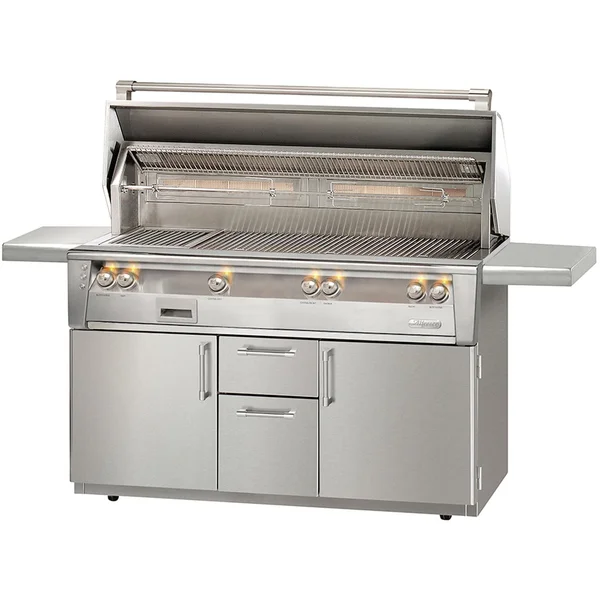 Alfresco ALXE 56-Inch Freestanding Natural Gas All Grill With Sear Zone And Rotisserie - ALXE-56BFGC-NG