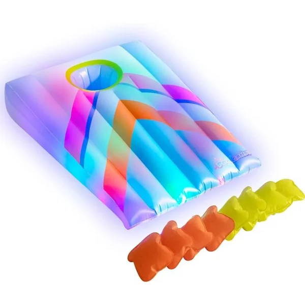 Inflatable Floating LED Cornhole Game