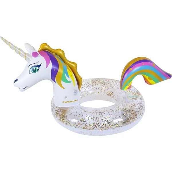 LED Unicorn Ring Pool Float