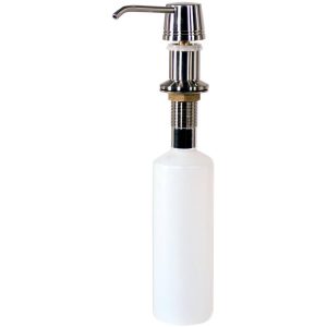 BBQGuys Signature Deck Mounted Soap Dispenser - Brushed Nickel - BBQ-81002-BN