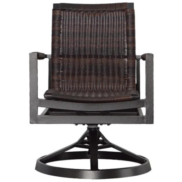 Megan Woven Motion Swivel Rocker - Graphite