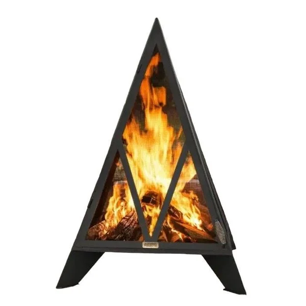 4’ Pyramid Outdoor Fireplace