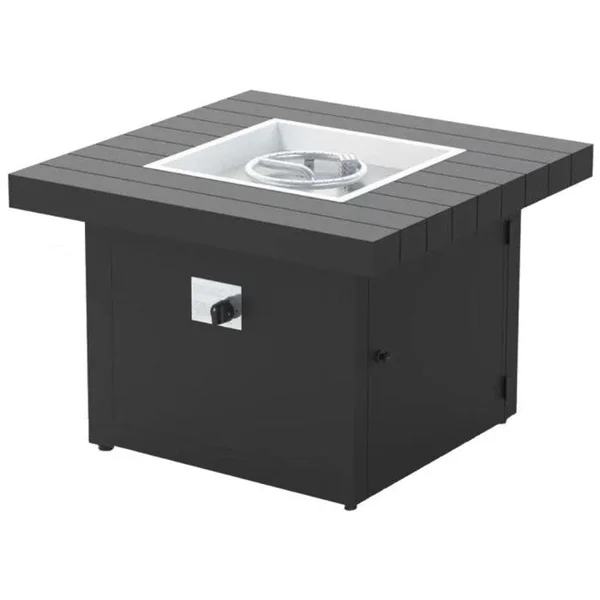 Square 34" Fire Pit - Black