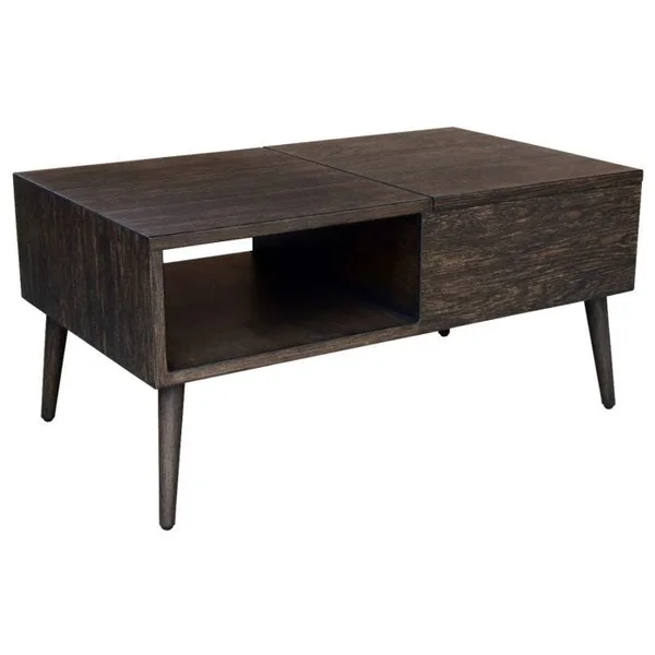 Zoe Rectangular Coffee Table with Ice Bucket