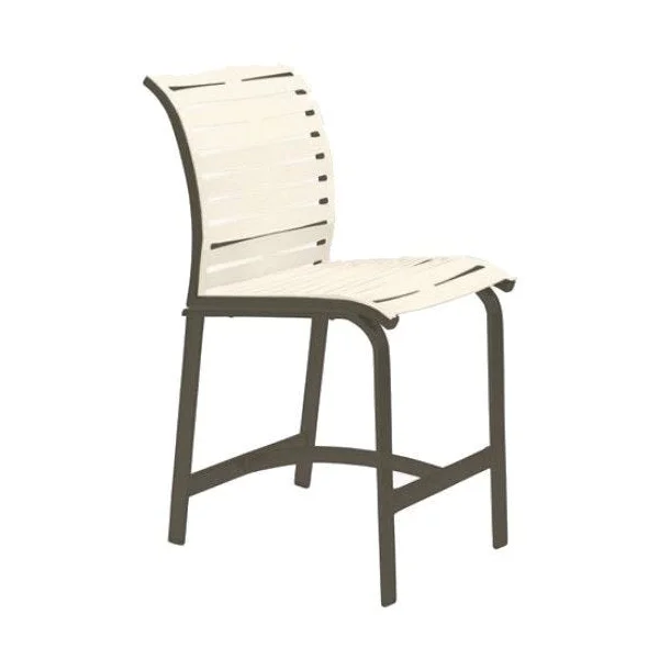 Elance Ribbon Counter Stool - Mocha/Parchment