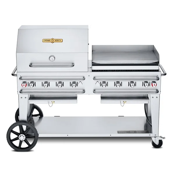 Crown Verity 60-Inch Rental Propane Grill Dome & Griddle Package - CV-RCB-60RGP
