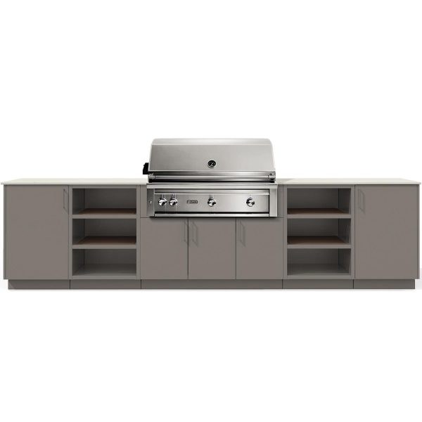 Urban Bonfire Savannah 42 Outdoor Kitchen w/ Lynx Propane Grill, Danae Dekton Countertop & Clay Finish - B-Savannah-42-Lynx-Danae-Clay