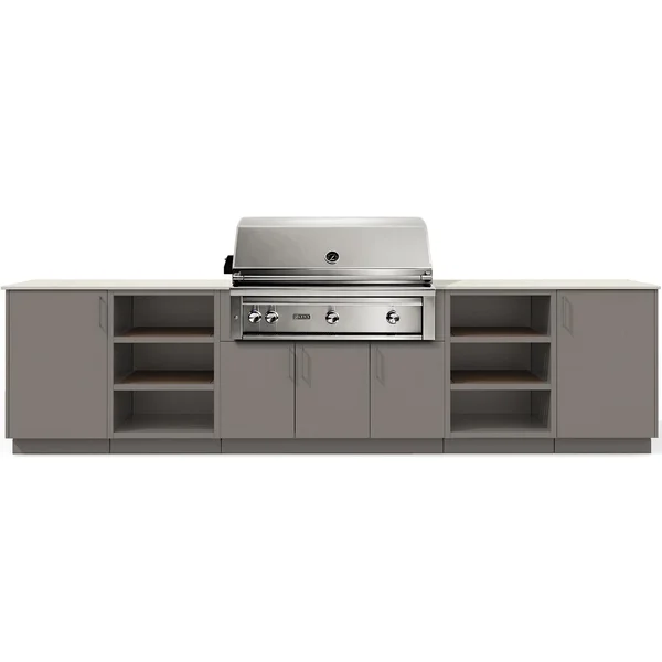 Urban Bonfire Savannah 42 Outdoor Kitchen w/ Lynx Natural Gas Grill, Danae Dekton Countertop & Clay Finish - B-Savannah-42-Lynx-Danae-Clay