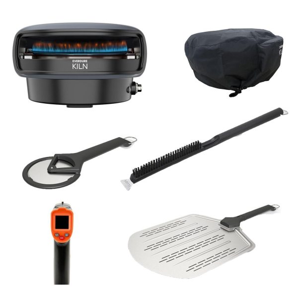 Everdure Kiln 2 Burner Propane Pizza Oven - PIZZA LOVER Bundle  - Graphite - EKILN2GUS