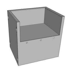 Universal 36 Inch Ready To Finish Kamado/Power Burner Cabinet
