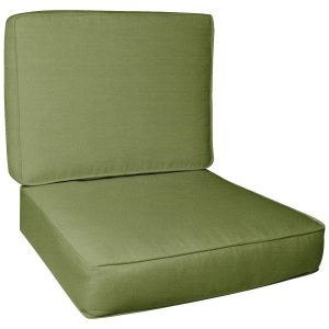 Sunbrella Spectrum Cilantro Small Outdoor Replacement Club Chair Cushion Set W/ Piping By BBQGuys Signature