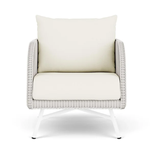 Essence Lloyd Loom Club Chair in White/Sailcloth Salt by Lloyd Flanders