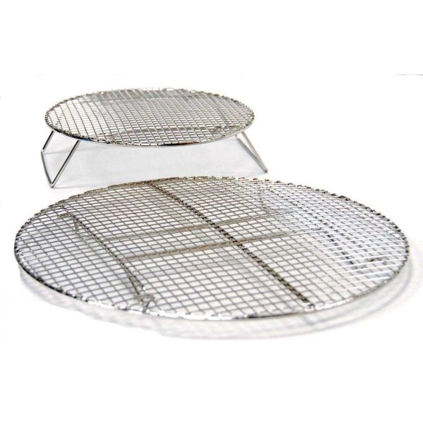Evo Circular Nickel Plated Roasting & Baking Racks - Set Of 2 Sizes -12-0117-AC