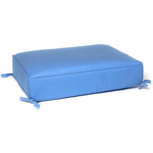 Sunbrella Canvas Capri Medium Outdoor Replacement Ottoman Cushion W/ Piping By BBQGuys Signature