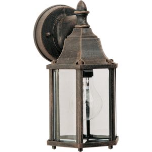 Maxim Builder Cast One Light 10-Inch Outdoor Wall Light - Rust Patina - 1026RP