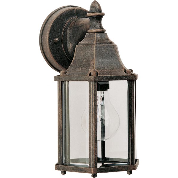 Maxim Builder Cast One Light 10-Inch Outdoor Wall Light - Rust Patina - 1026RP