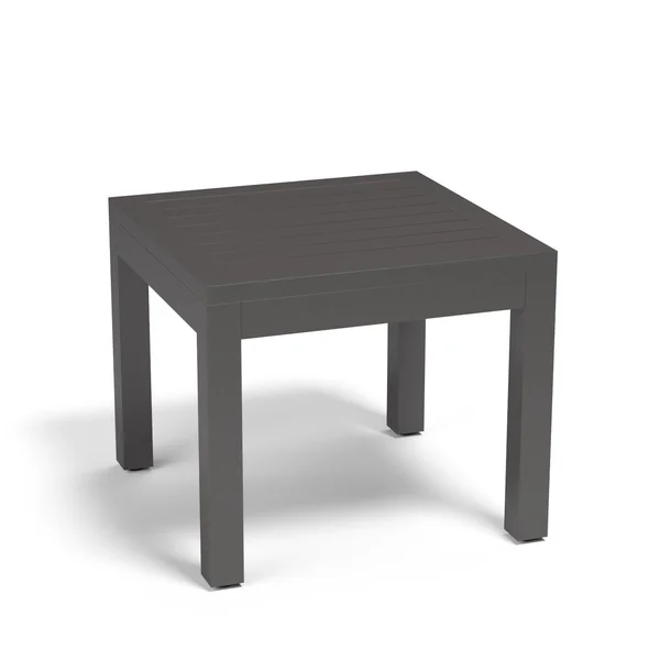 Vegas 21 Inch Square Aluminum End Table in Graphite by Sunset West
