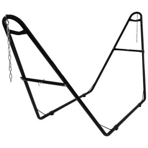 Ultimate Patio Steel Universal Multi-Use Hammock Stand - Black