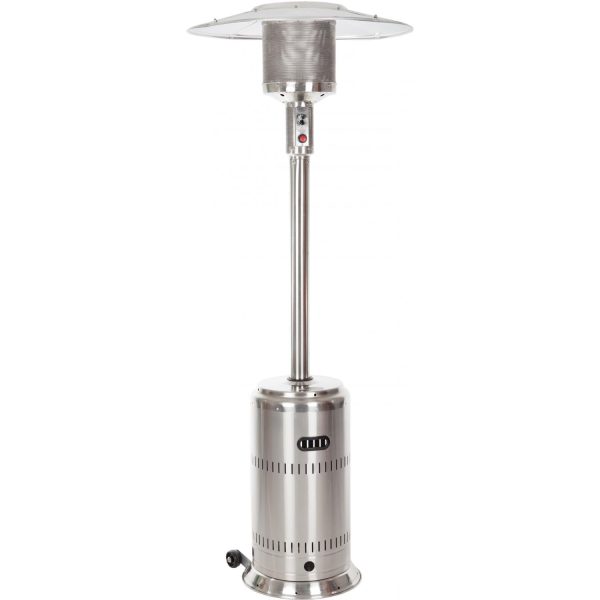 Ultimate Patio Commercial Series 46,000 BTU Propane Gas Patio Heater With Electronic Ignition - Stainless Steel - 1775