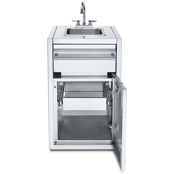 Crown Verity Infinite Series 21-Inch Enclosed Cabinet Storage W/ Sink And Single Storage Drawer - IBISC-SK-1D