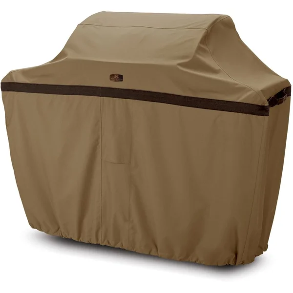 Medium Hickory Freestanding BBQ Grill Cover - 58 W X 24 D X 48 H