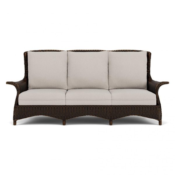 Mandalay Lloyd Loom Sofa in Mink/Remy Cloud by Lloyd Flanders