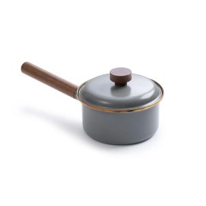 Barebones Living Enamel Saucepan - Slate Gray - CKW-377