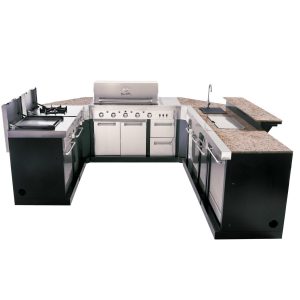 Charbroil Medallion Series 8-Piece Modular Outdoor Kitchen U-Shaped Propane Gas Island