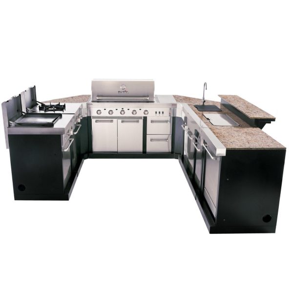 Charbroil Medallion Series 8-Piece Modular Outdoor Kitchen U-Shaped Propane Gas Island