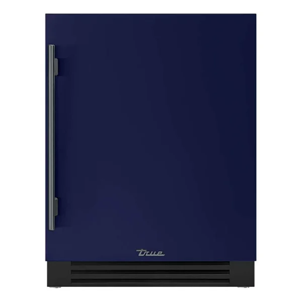 True ADA Height 24 Inch 105 Can 12 Bottle Right Hinge Outdoor Beverage Center - Cobalt w/ Pewter Handle - TUBADA-24-RS-A~078-H05