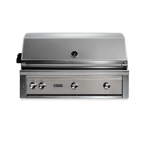 Lynx Professional 42 Inch Built-In All Infrared Trident Propane Grill w/ Rotisserie in Limestone - L42ATR-LSLP