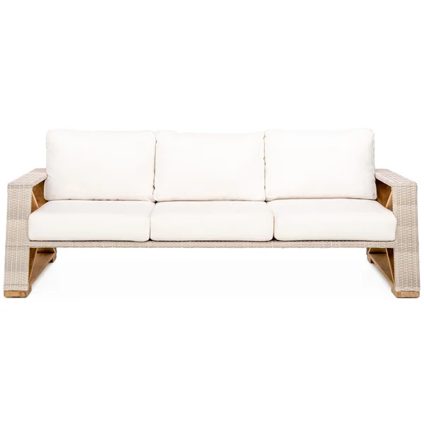 Caicos Sofa in Natural By Teak + Table