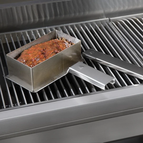 TEC 4 X 6 Small Stainless Steel Meatloaf Pan For Patio FR, Sterling Patio FR, Searmaster FR, G-Sport FR, and Cherokee FR Series Grills