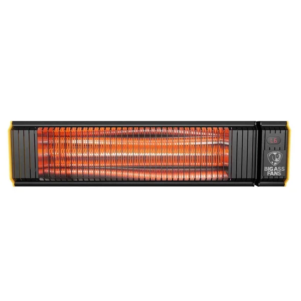 Big Ass Fans Obsidian 27 Inch 1500W Single Element 120V Electric Infrared Patio Heater -Black - BAFCF15120B