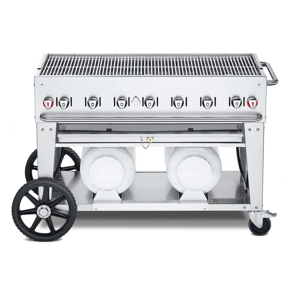 Crown Verity 48-Inch Club Series Grill W/Horizontal Tanks - CV-CCB-48