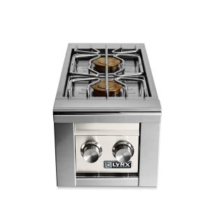 Lynx Professional Built-In Propane Double Side Burner in Glacier - LSB2-2-GLLP
