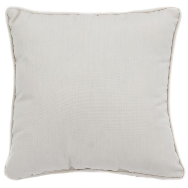 Sunbrella Canvas Natural Outdoor Throw Pillow W/ Piping By BBQGuys Signature - 16 X 16
