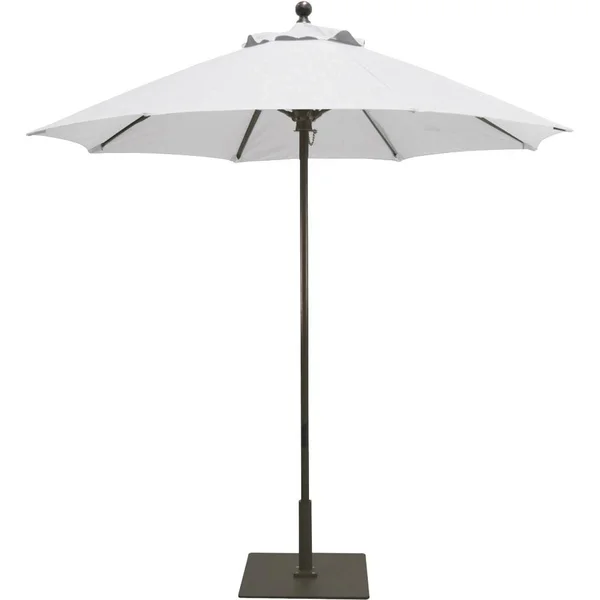 Galtech 7.5 Ft. Octagonal Aluminum Patio Market Umbrella W/ Push Lift - Antique Bronze Frame W/ Sunbrella Canvas Canvas Canopy