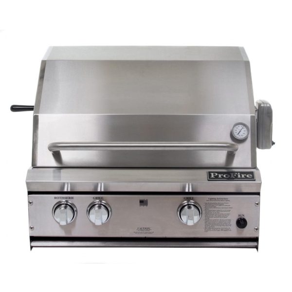 ProFire Professional Series 27-Inch Built-In Propane Gas Grill With Rotisserie - PF27R-P