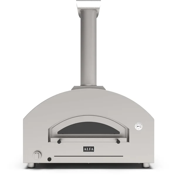 Alfa Futuro 4 Pizze Natural Gas Pizza Oven - Wrinkle Black - FXFT-4P-MNEGO-U